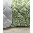 thumbnail image 3 of Green Down Alternative Comforter, Pastel Colored Floral Ornaments Soft Petals Leaves Vintage Garden Botany, Microfiber Quilt for All Season, 5 Sizes, Multicolor, by Ambesonne, 3 of 3