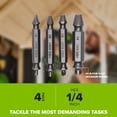 thumbnail image 3 of Greenworks 4-Piece Screw Extractor Set, #1-#4 Sizes, for Use with Impact and Drill Drivers, PA51106A1, 3 of 13