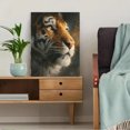 thumbnail image 5 of Realistic Tiger Portrait Canvas Print, Wild Animal Oil Painting Modern Home Bedroom Living Room Home Wall Decor Art, 5 of 8