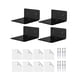 thumbnail image 1 of 4 estantes de pared para decoración de pared, marcos de fotos duraderos, almacenamiento de cocina, acrílico Negro, 1 of 9