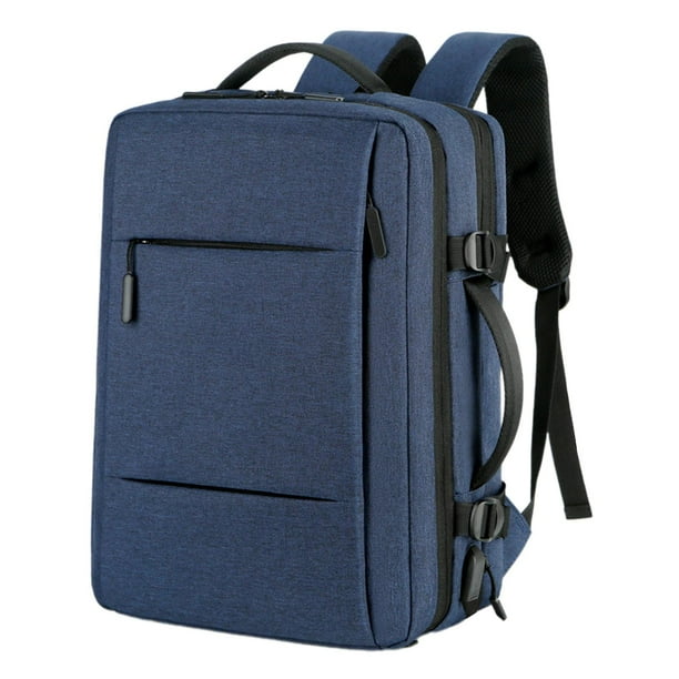 Compartimentos para mochila para computadora portátil Mochila de negocios para hombres para trabajo Viajes Fin de semana Azul oscuro