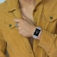 thumbnail image 4 of Braided Solo Loop Compatible with Apple Watch Bands SE/Series 6 Strap, Stretchable Silicone Elastics Compatible with iWatch Series 5/4/3/2/142/44 #10(185mm-192mm wrist) White, 4 of 6