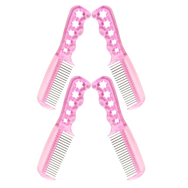 unbranded 4Ud Peines De Para Pelucas Color Rosa Con Antiestáticos Para Peinados