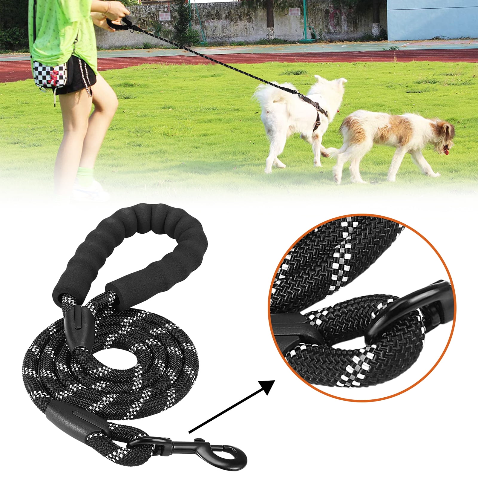 Heavy Duty Small Medium Breed Braided 6' Dog Leash for Dogs Up To 65 Pounds Heavy Duty Small Medium Breed Braided 6' Dog Leash for Dogs Up To 65 Pounds