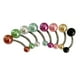 thumbnail image 4 of Anillos del ombligo,Colores Surtidos Anillos Para Ombligo Moda,piercings de ombligo con barra de plátano Accesorios acrílicos,Mezcla de colores para piercing corporal,joyería hip, 4 of 7