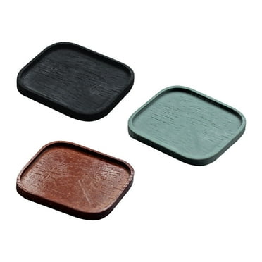 3 Pcs Square Tray Resin Trays Miniature Serving Tray House Dolls Mini Serving Tray Mini Adornments