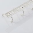 thumbnail image 3 of EeaseCA Wall Mounted Hook Rack Vintage Hook Rail Coat Rack with 5 Scrolls Home Storage Organizer for Kitchen Bedroom Bathroom(White), 3 of 8