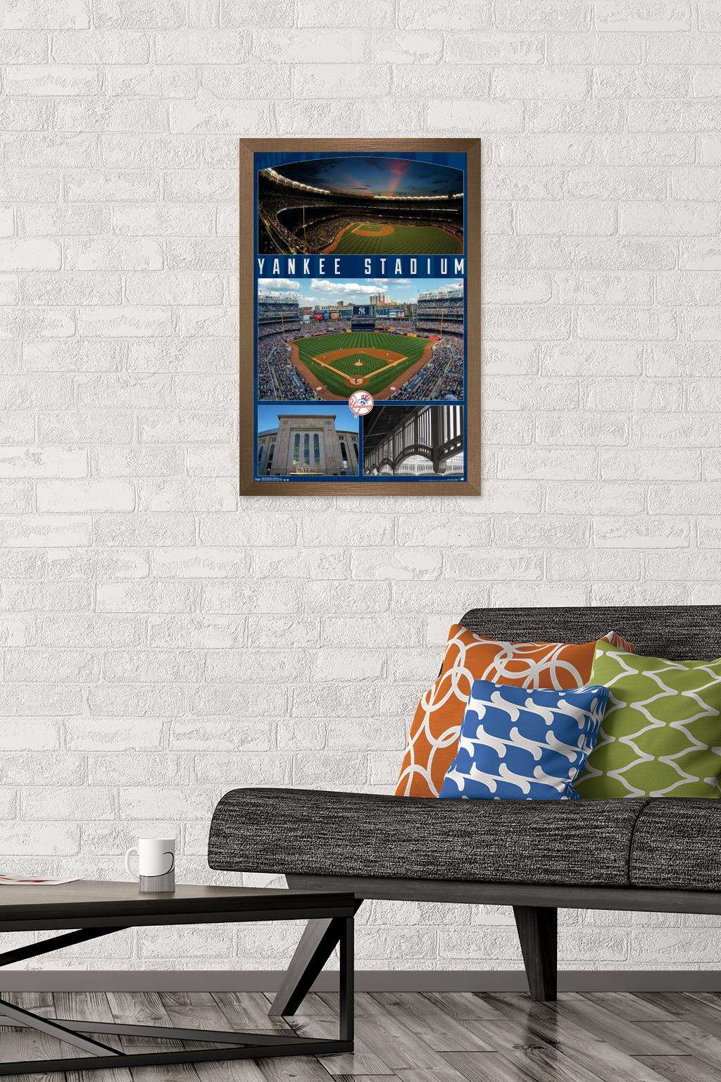 MLB New York Yankees - Stadium 16 Wall Poster, 14.725" x 22.375", Framed
