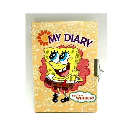Nick Jr Spongebob You're a winner Diary with Lock