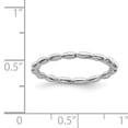 thumbnail image 5 of Sterling Silver Rhodium Rice Bead Ring, 5 of 8