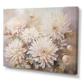 thumbnail image 2 of Designart "Blooming Chrysanthemums In Beige Tones" Flowers Wall Art Prints, 2 of 7