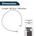 thumbnail image 3 of Unique Bargains AN-4 Turbo Oil Feed Line Kit 2.83ft Pressure Remote Turbocharger Oil Drain Return Line with Adapter 1 Set, 3 of 6