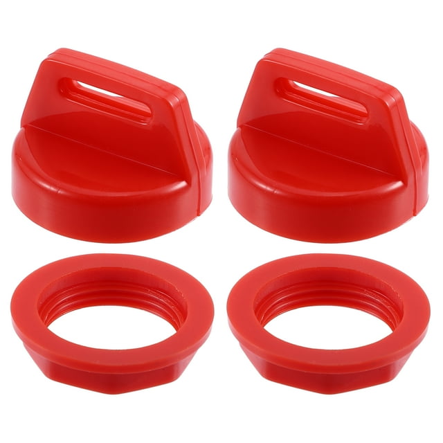 Unique Bargains 2 Ensembles de Capuchons de Clé d'Allumage UTV ATV 5433534 avec Écrou pour Polaris pour Ranger Brutus RZR Rouge