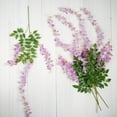 thumbnail image 4 of BalsaCircle 5 Bushes 44" Lavender Hanging Artificial Wisteria Flowers Vine Garland, 4 of 6