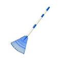 thumbnail image 2 of jinwen Garden Rake 3 Sections Heavy Duty Steel Farming Home for Children Lawns Yard blue, 2 of 9