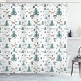thumbnail image 1 of Ambesonne Forest Friends Shower Curtain, Fox and Botany Rain, 69"Wx70"L, Multicolor, 1 of 3