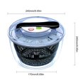 thumbnail image 5 of Vegetables Dryer Salad Spinner Fruits Basket Fruit Wash Clean Basket Storage Drying Machine Useful Kitchen Tools, 5 of 5