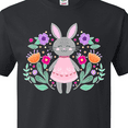 thumbnail image 4 of Inktastic Easter Scandinavian Bunny with Flowers T-Shirt, 4 of 5
