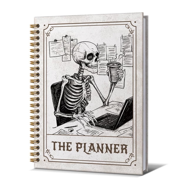 Cuaderno Zpvuklkl A5, 14,8 x 21 cm, tapa dura en espiral dorada