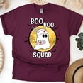 thumbnail image 1 of Boo Boo Squad Nurse T-Shirt | Cute Ghost Medical Graphic Tee, Maroon, Size XL, 1 of 6