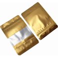 thumbnail image 3 of czcpp-Matte Window Stand Up Bags Foil Resealable Mylar Packaging for Zip Heat Seal Lock Bulk Food Storage 50 Pcs, 3 of 4