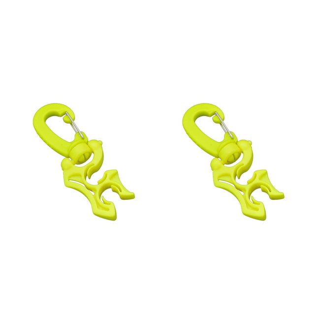 Sonducket Cabeza secundaria Grillete rápido Alto rango Diferentes opciones Apariencia exquisita profesional Larga vida útil Abrazadera de verde fluorescente 2piezas