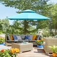 thumbnail image 1 of cantilever umbrella 360-Degree Rotation for Backyard, Deck, Pool  9.8' L x 9.8' W x 8.5' H, 1 of 6