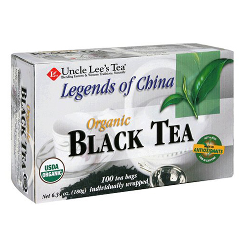 Uncle Lees Tea Organic Black Tea Bags, 100 Ea