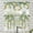 Vintage Eucalyptus Leaves, variant on Watercolor Lilac Flower Blackout Curtain Valances,Rustic Farmhouse Spring Garden Floral Lilac Energy Efficient Rod Pocket Curtain Window Valances for Kitchen Windows,54"x18"in(1Pcs)
