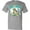 AC-Heather Grey, variant on Cat Nap Cute Sleeping Cat T-Shirt