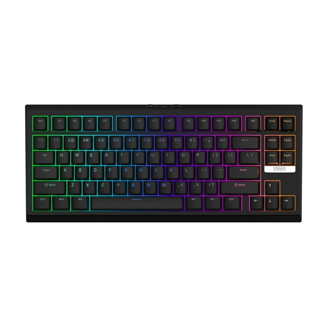 EPOMAKER G84 80% RGB Gaming Mechanical Keyboard, 2.4GHz/ Type-C/BT Wireless Keyboard, QMK/VIA Programmable, Hot-Swappable, NKRO, with Shine Through PB