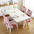 thumbnail image 3 of Classic Strawberry Dining Chair Covers Set of 4 Lovely Red Berry Print Washable Polyester Stretch Slipcovers Removable Protector for Modern Kitchen Decor, 3 of 7