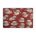 thumbnail image 2 of Area Rugs 72"x48" Indoor Non-Slip Wear Resistant Floor Mats Soft Large Carpets for Living Room Bedroom Home Decor Washable Rug Retro-style Santa Claus Faces, 2 of 7