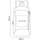 thumbnail image 3 of Paquete 50 piezas Mochila compacta con cierre vertical rojo 28 x 39, 3 of 3