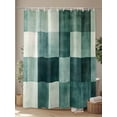 thumbnail image 4 of Gradient Green Square Shower Curtain, Modern Watercolor Art Waterproof Shower Curtain Set with 12 Hooks Lightweight Washable Fabric Shower Curtains for Bathroom 72x72 Inches, 4 of 6