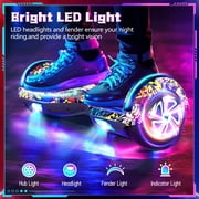 LIEAGLE Hoverboard with Bluetooth Speaker & LED Lights for Kids Adults, Weight Limit 200lb, Graffiti