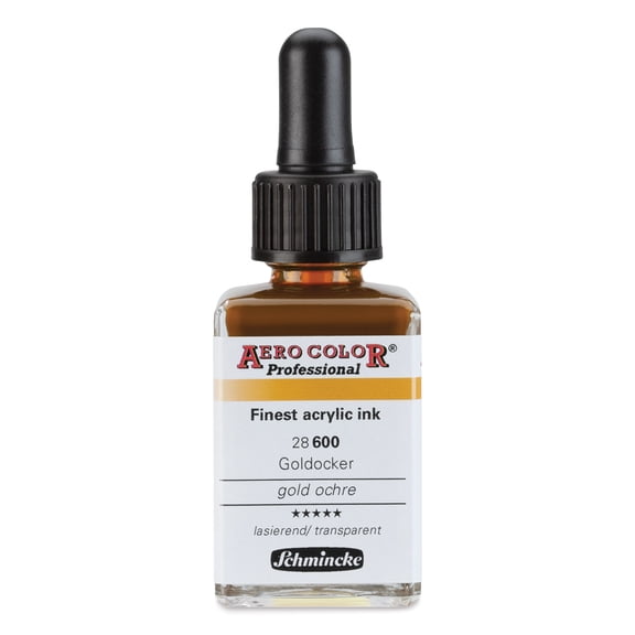 Schmincke Aero Color Professional Airbrush Color - 28 ml, Gold Ochre