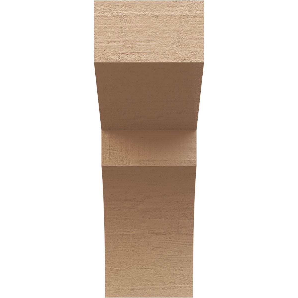 10"W x 20"D x 30"H Classic Monterey Rough Cedar Woodgrain TimberThane Corbel, Primed Tan