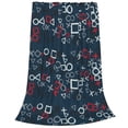 thumbnail image 2 of Pofeuu Navy Blue Geometric Print Ultra-Soft Micro Fleece Blanket,for Bed Or Sofa,All Season Throw Blankets Flannel Blanket-80"x60", 2 of 7