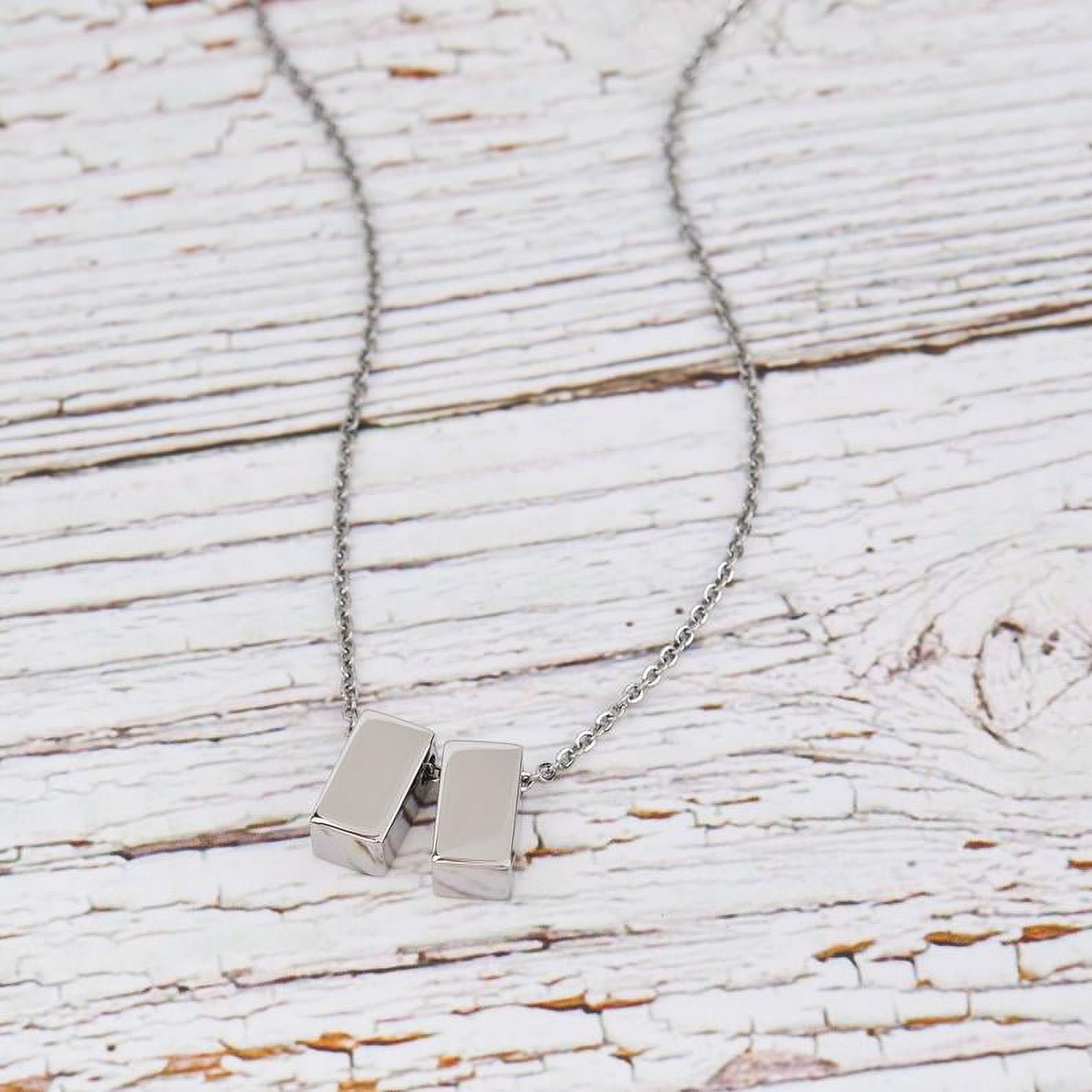 Personalized Mother of the Groom Card and Necklace, Mother of the Groom Wedding Day Gift, Mother's Day Jewelry Gift, Birthday Gift for Mother of the Groom [Silver-Gold, Personalized Card]