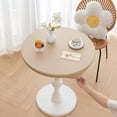 thumbnail image 4 of Mantel de mesa lavable, sencillo, a prueba de polvo, elástico, protector de mesa para decoración de bodas, picnics y fiestas. Beige Diámetro 70 cm, 4 of 8