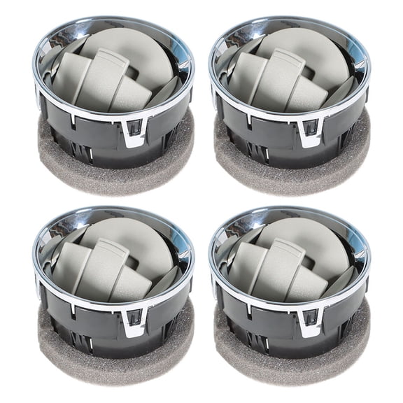 munirater 4 PCS Interior Dash Dashboard Louvre Chrome AC Heater Air Vents Set Replacement for F-150 F150 2009-2014 CL3Z-19893-EA