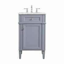 Elegant Decor  21 in. Single Bathroom Vanity in Grey