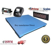 40" x 40" Floor Scale with Printer & Scoreboard Warehouse Industrial 2,500 lb