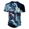 thumbnail image 3 of IROINNID Men'S T-Shirts Big and Tall T Shirts for Men,Lightweight Thin Basic V-Neck Botton Summer Printed Comfortable Casual Tops, 3 of 3