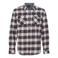 thumbnail image 1 of Burnside - Camisa de franela de manga larga teñida en hilo para hombre, blanco/rojo, M Burnside 8210, 1 of 1