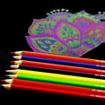 thumbnail image 4 of 16 Ct Neon Colored Pencils Vibrant Pre-Sharpened Drawing Artist School Coloring, 4 of 4