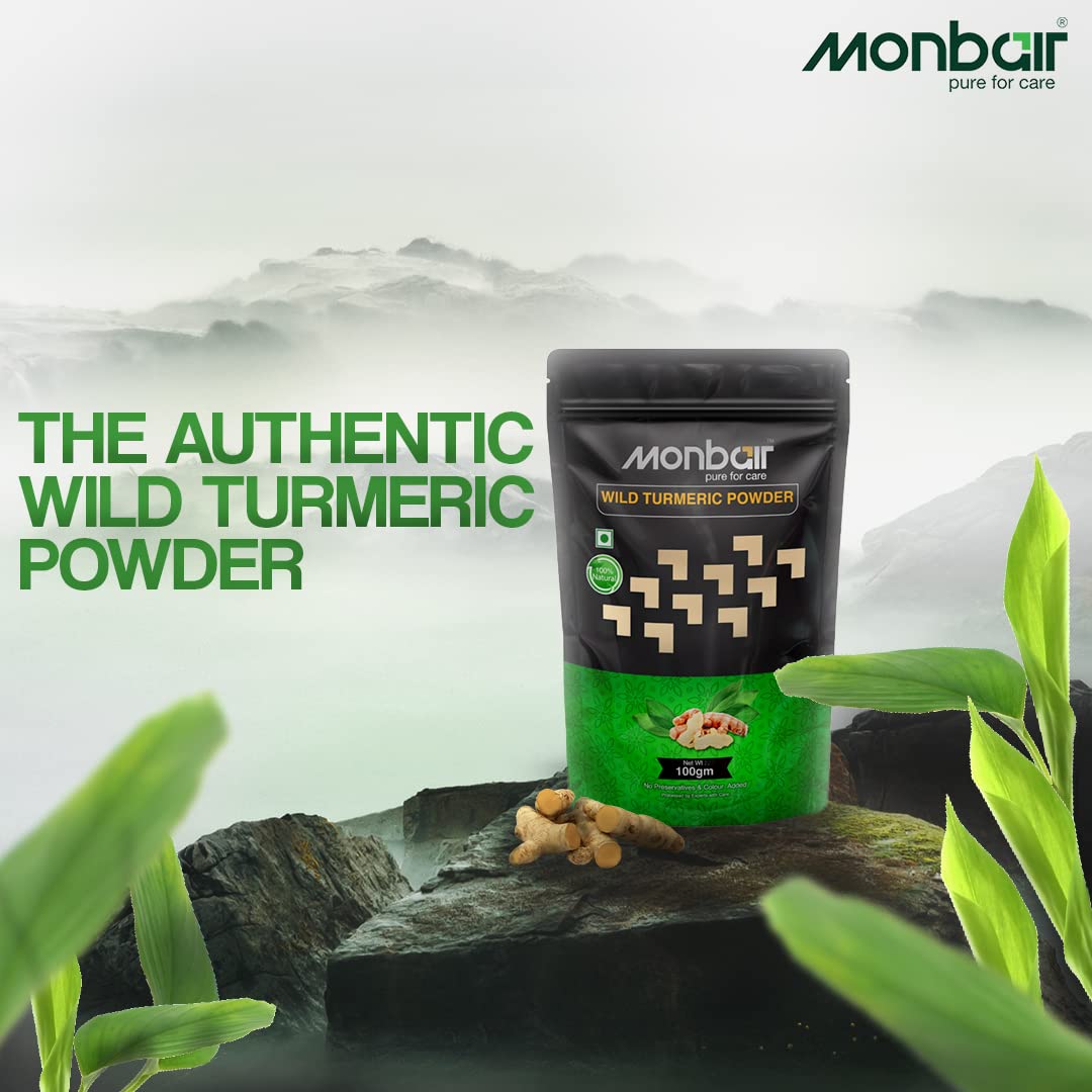 Monbair Wild Turmeric Powder / Kasturi Turmeric Powder Is Also Known As
