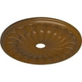 thumbnail image 3 of 31 5/8"OD x 3 5/8"ID x 1 7/8"P Gorleen Ceiling Medallion (Fits Canopies up to 3 5/8"), Hand-Painted Smokey Topaz, 3 of 7