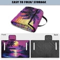 thumbnail image 6 of Xixirimido Golf Cart Seat Covers, Quilted Golf Cart Seat Towel Blanket with 4 Pockets Universal Fit for EZGO Club Car and More 2 Person Seats Carts Non-Slip, Palm Trees Sunset Glow Purple, 6 of 8